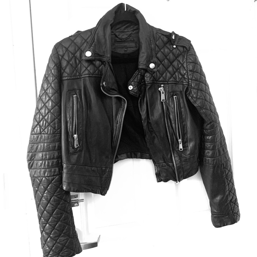 💥SOLD💥 Andrew Marc x RC Leather Moto Jacket